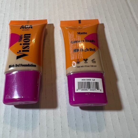 AOA Other - AOA Studio Matte Vision High Definition Liquid Foundation‎ 1 0z 30 ml ( 2 Tubes)